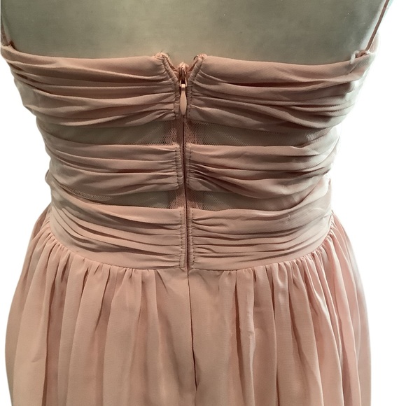 Hailey Logan Blush Pink Mini Dress by Adrianna Papell Formal Gown. WORN ONCE - Picture 8 of 11